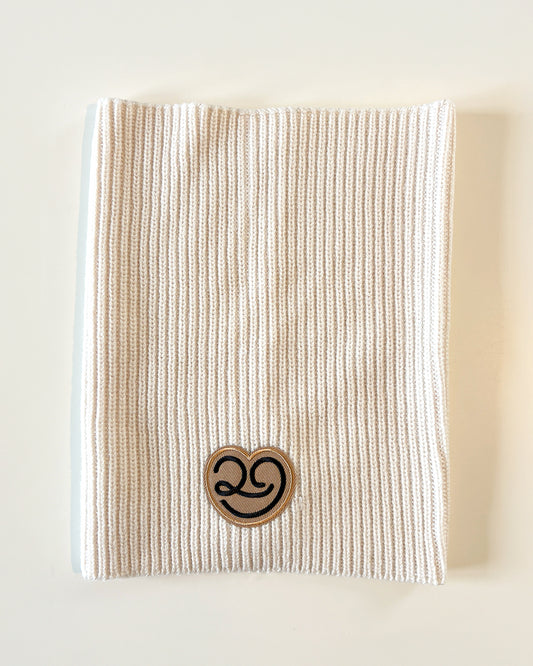 Snood en laine Crème