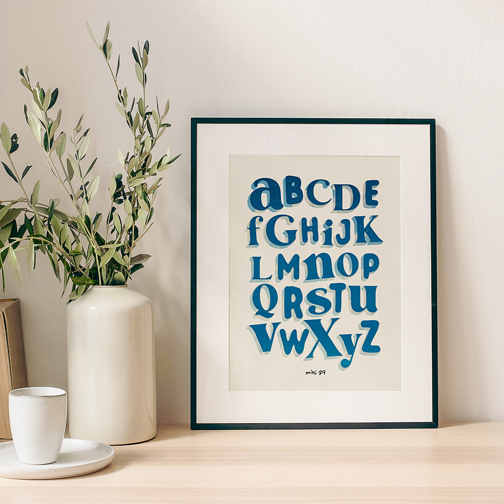 Affiche Alphabet René