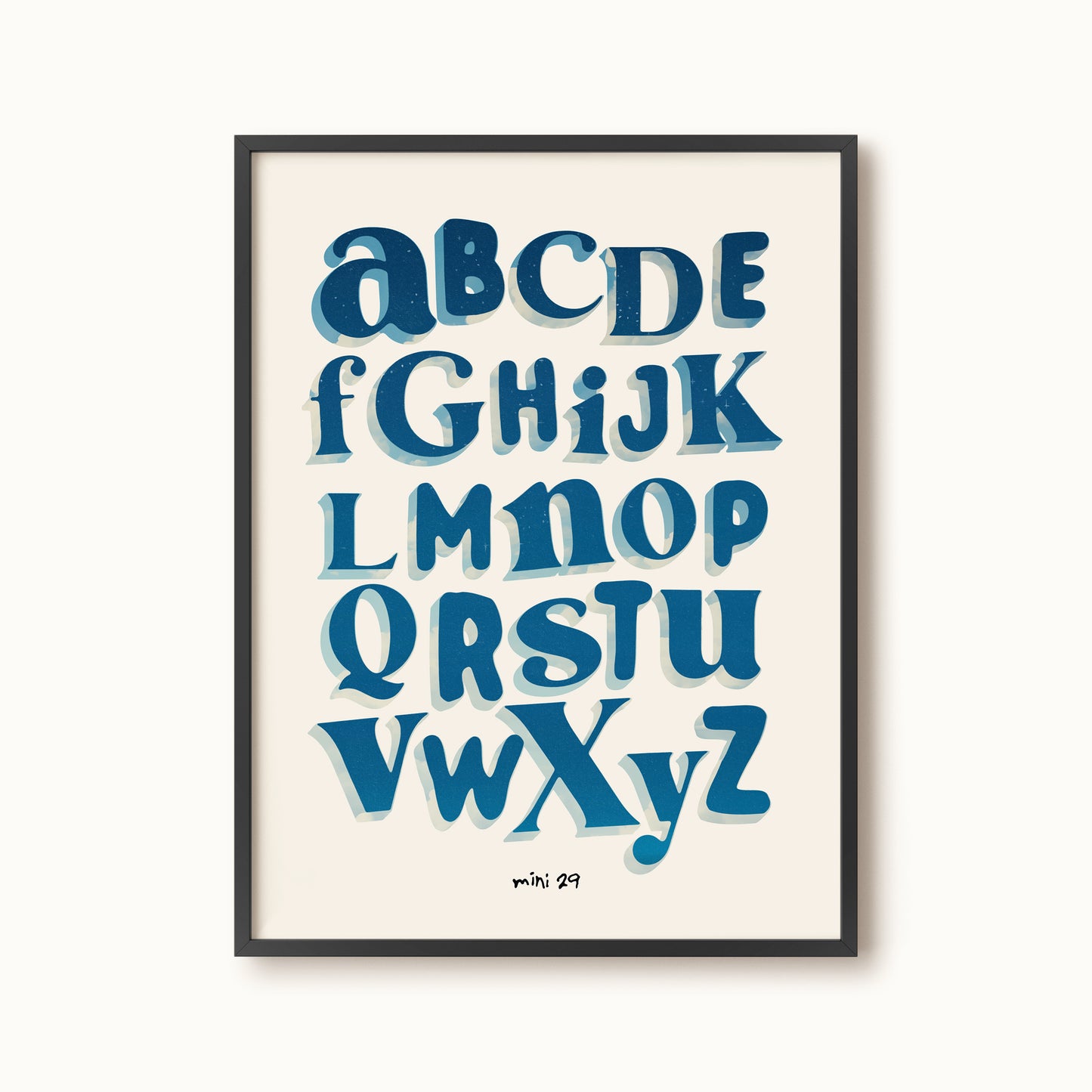 Affiche Alphabet René