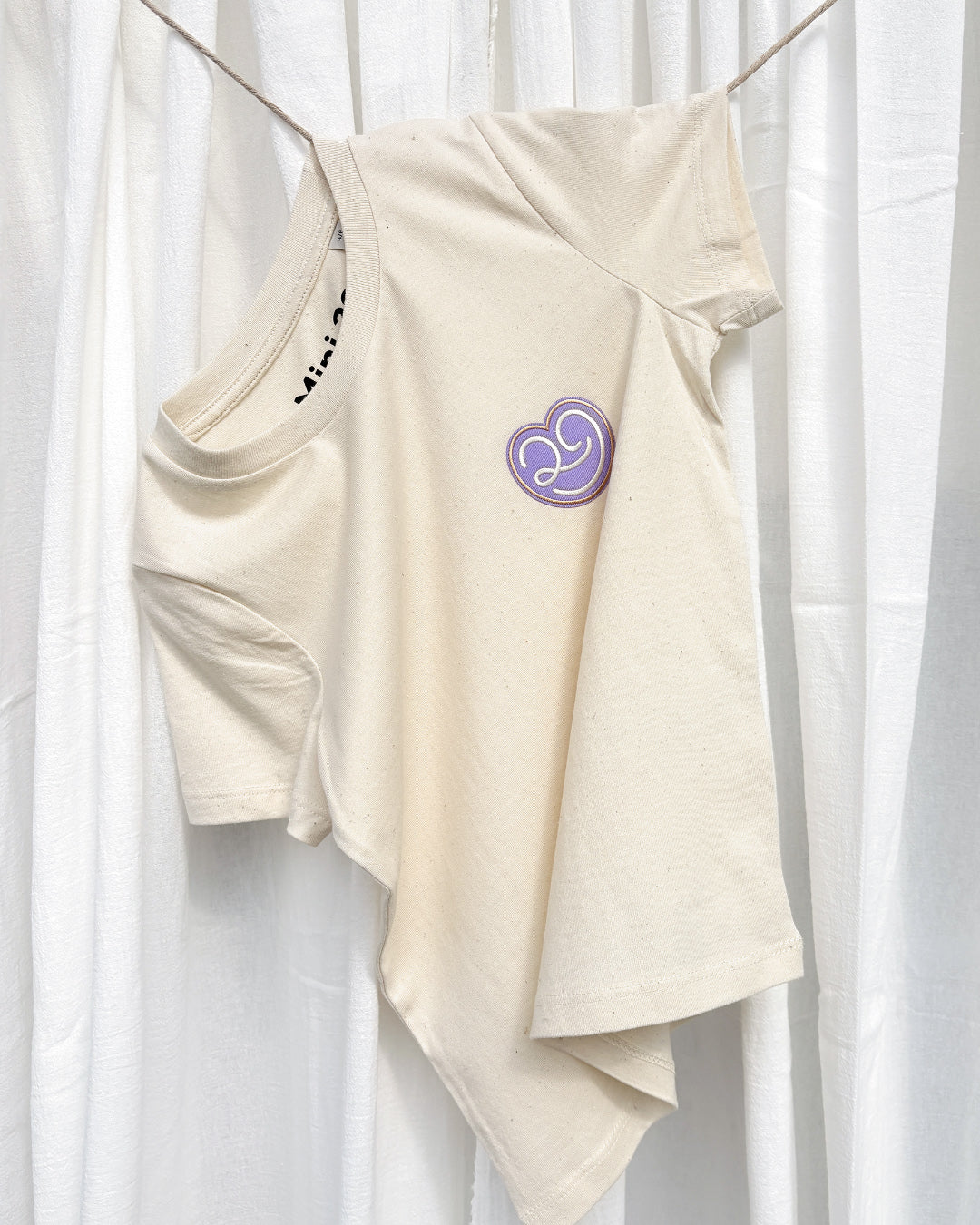 T-shirt Color Club - Naturel texturé