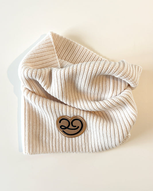 Snood en laine Crème