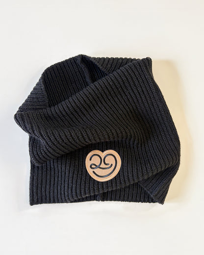 Snood en laine Noir